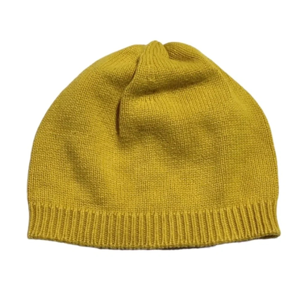 June & January Marigold cotton beanie 12/24m
